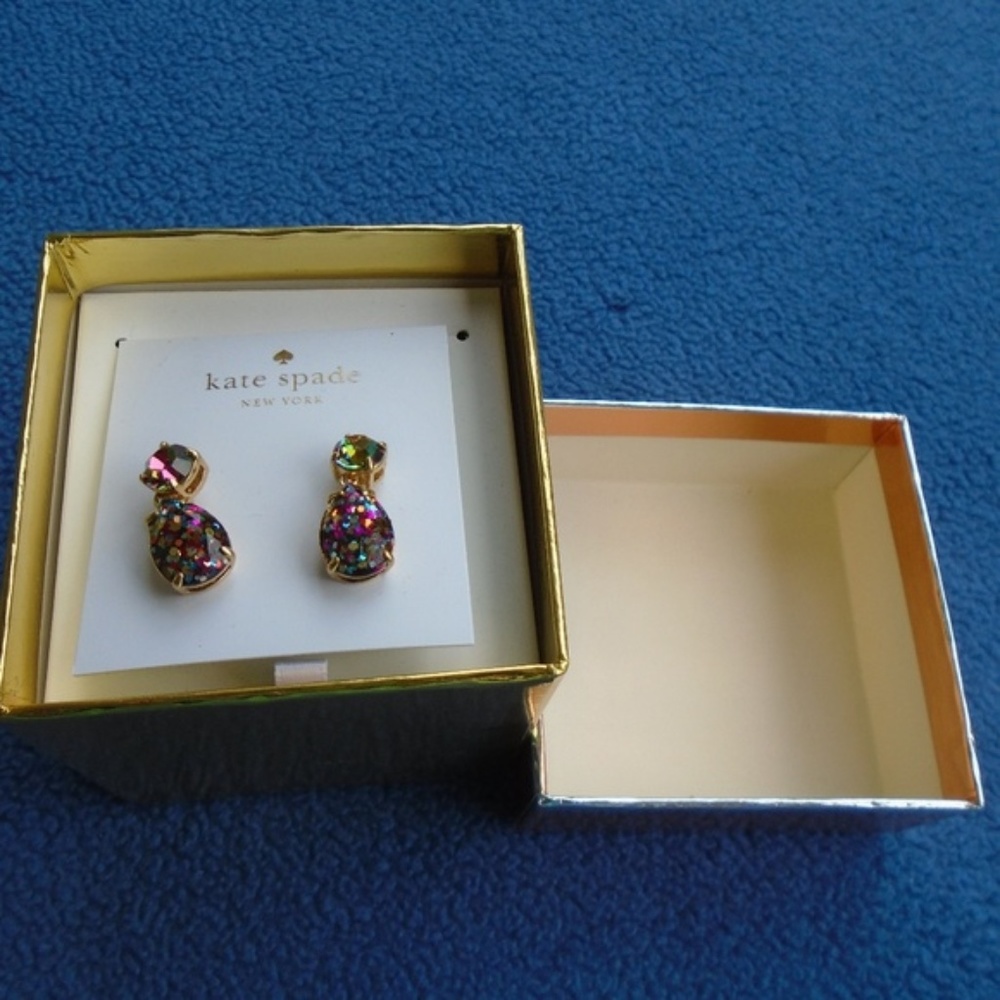 kate spade earrings sparkle glitter